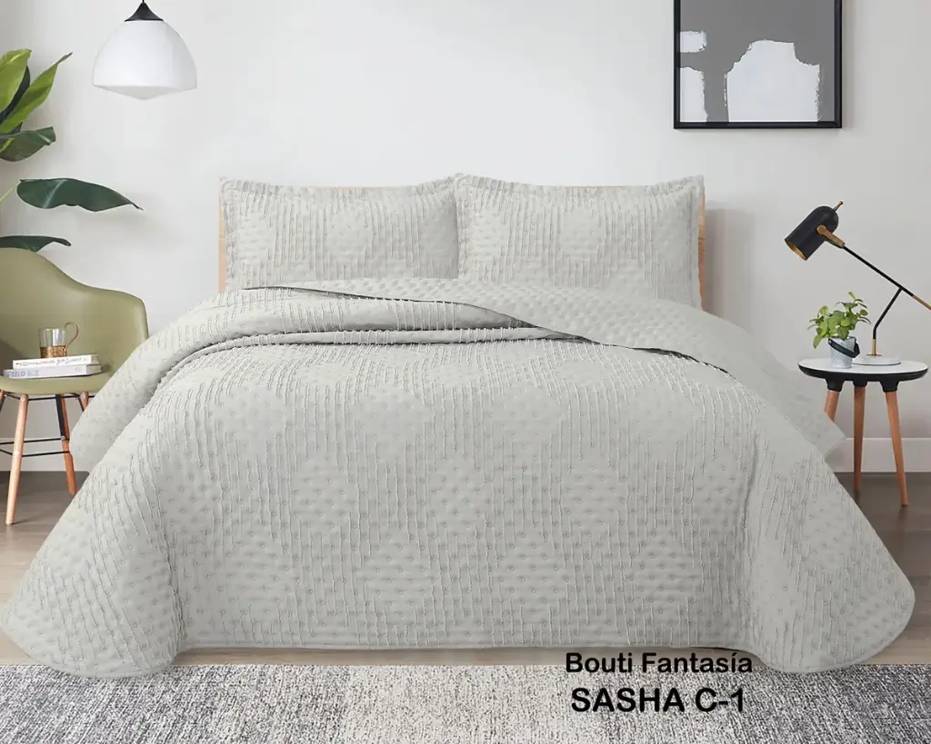COLCHA BOUTI SASHA BEIGE DOLZ