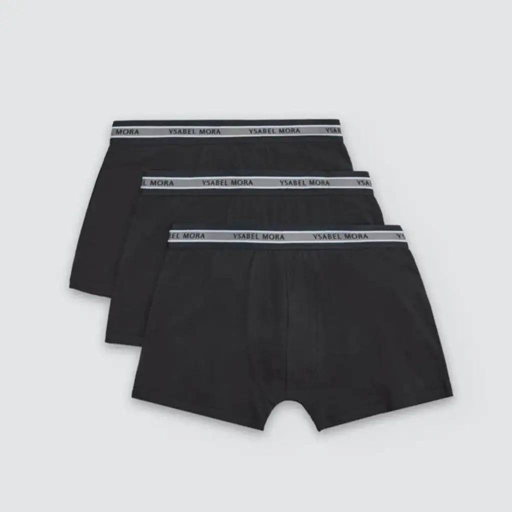 PACK 3 BOXER HOMBRE 20440 NEGRO YSABEL MORA 