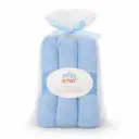 PACK 3 GASAS 80X80 LISAS AZUL INTERBABY 