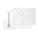 TRIPTICO CUNA TELA GRANJA KOALA BORDADO+ BROCHE BLANCO INTERBABY
