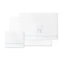 TRIPTICO TELA CONEJITOS ABRAZOS PASACINTA BCO/AZUL INTERBABY