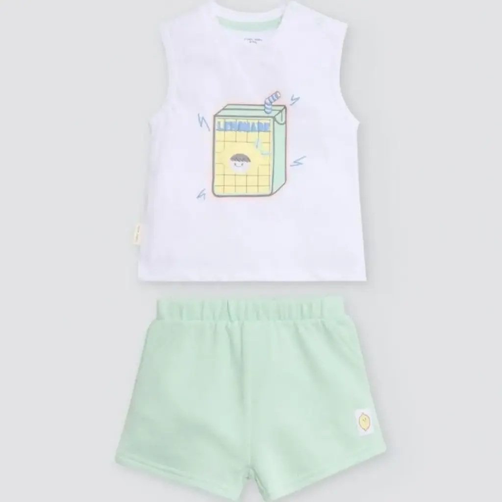 CONJUNTO BEBÉ SIN MANGAS 25630 YSABEL MORA 