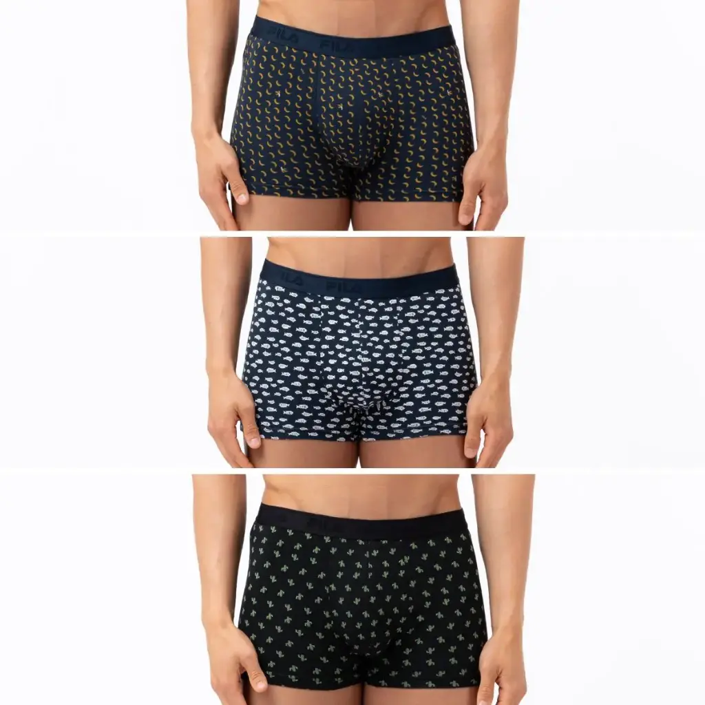 BOXER ESTAMPADO HOMBRE PACK 3 FU5378/3 FILA