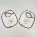 PACK 2 BABEROS PARA BORDAR BAB 34 FB01/2 BLANCO-MALVA MARTIFANEL