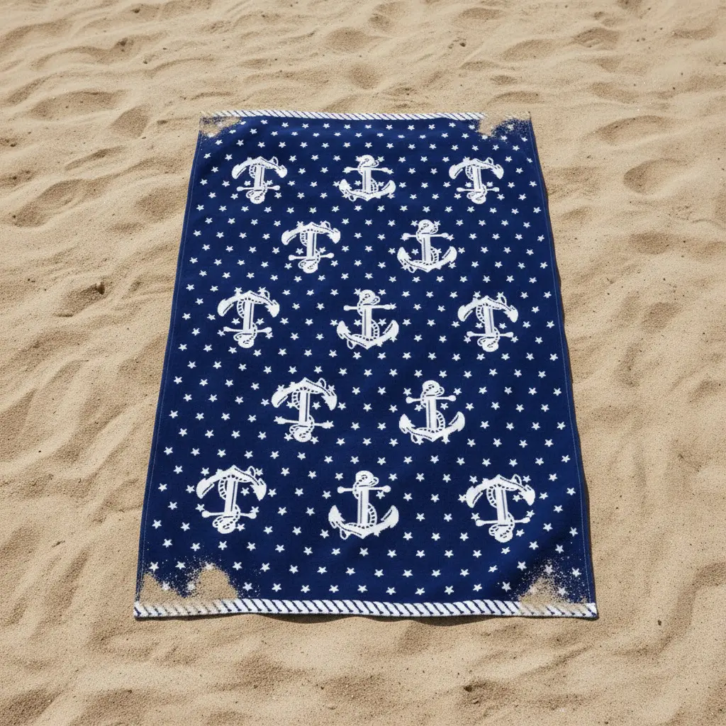 TOALLA PLAYA 12055 AZUL 90X165 SEA&SUN
