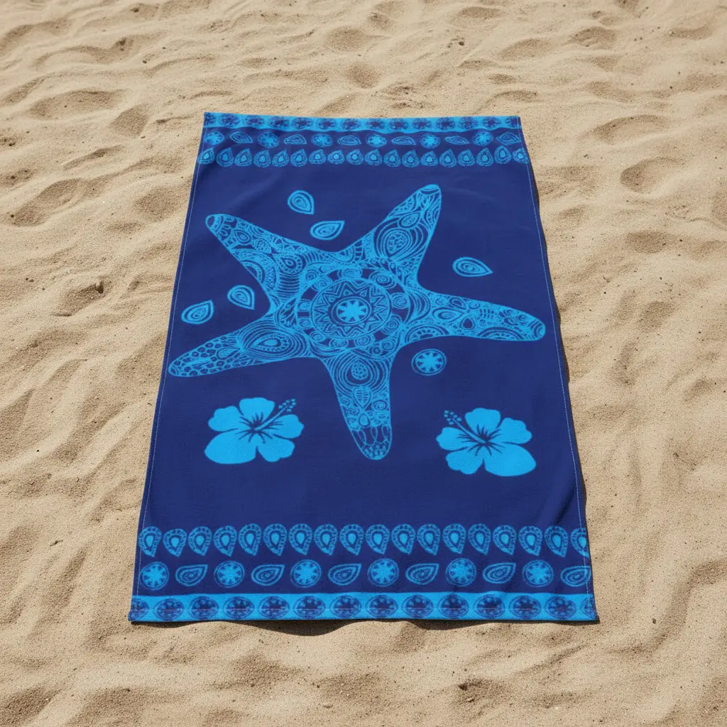 TOALLA PLAYA 12036 AZUL 90X165 SEA&SUN