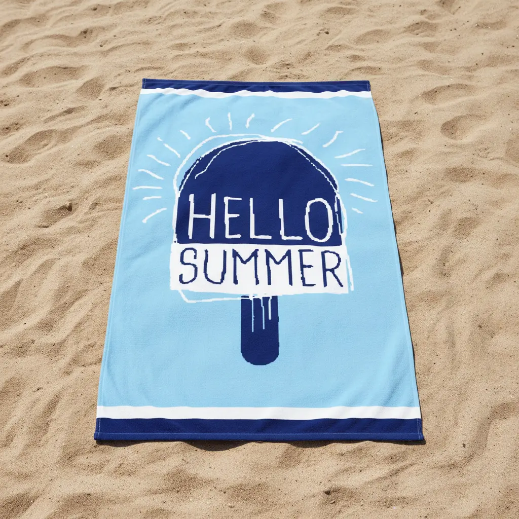 TOALLA PLAYA 12827 AZUL 90X165 SEA&SUN