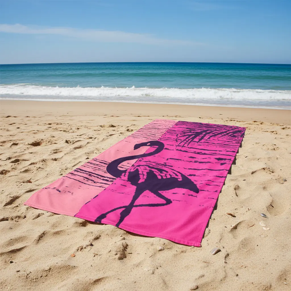 TOALLA PLAYA 12831 ROSA 90X165 SEA&SUN