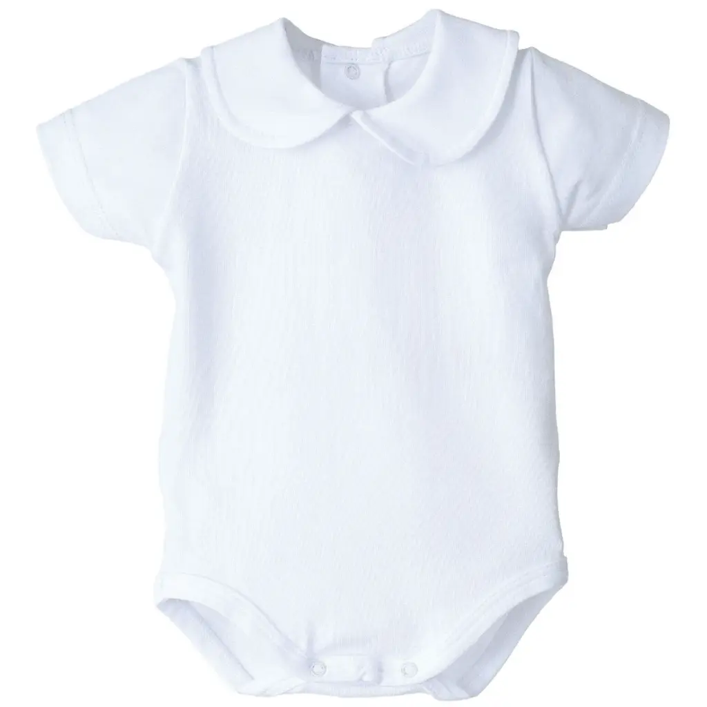 BODY MANGA CORTA LUGO REDONDO ELAS 19122 BLANCO CALAMARO