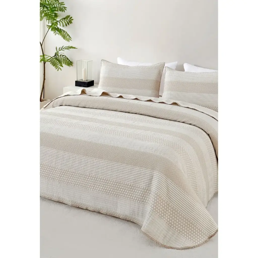 COLCHA BOUTI CLOE BEIGE DOLZ 