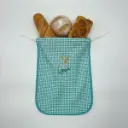BOLSA PAN BORDADA AGUA MARINA VICHY SC