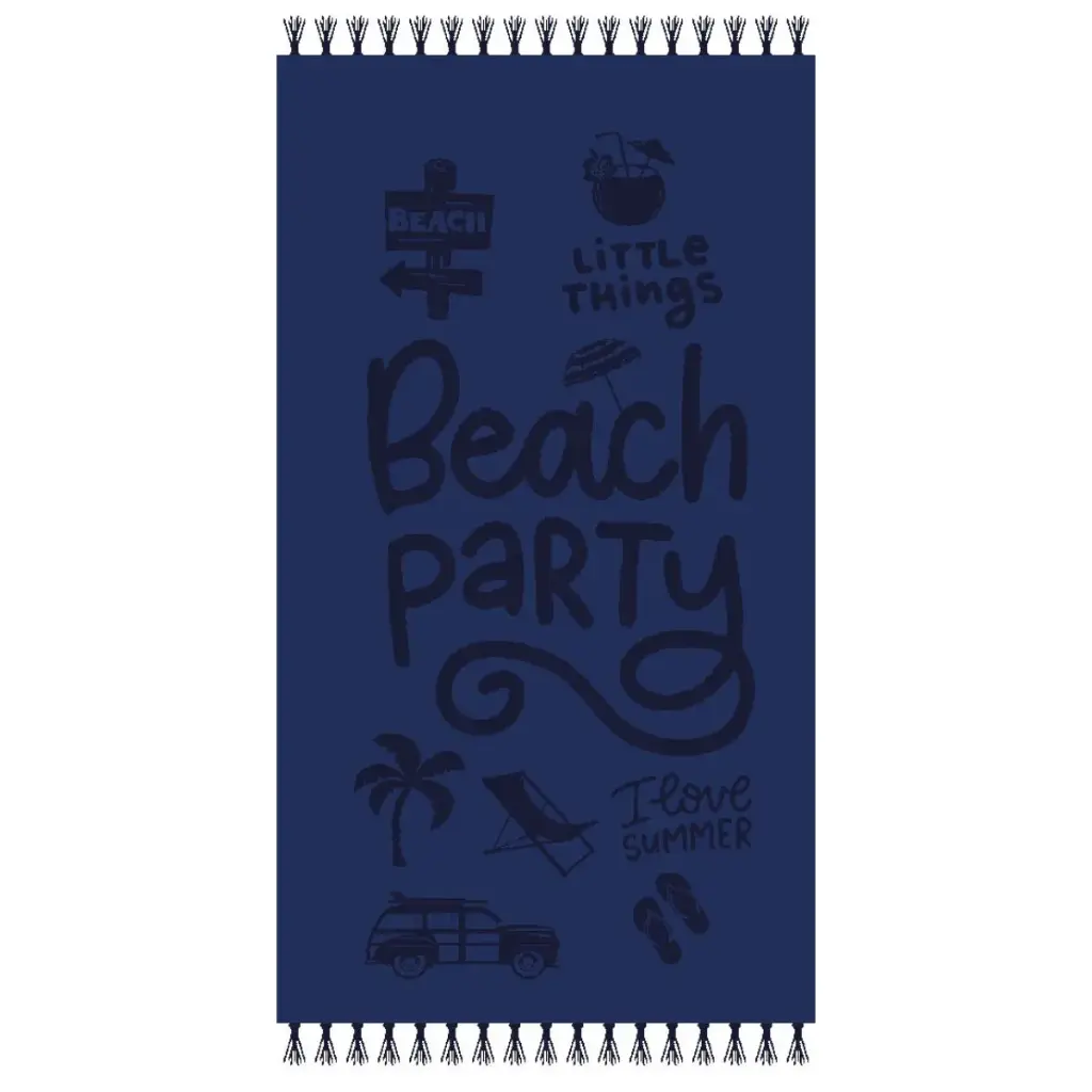 TOALLA PLAYA VELOURS 07858 BEACH MARINO 90X170 SUR & SURF