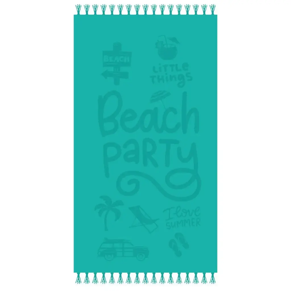 TOALLA PLAYA VELOURS 07858 BEACH AGUA 90X170 SUR & SURF