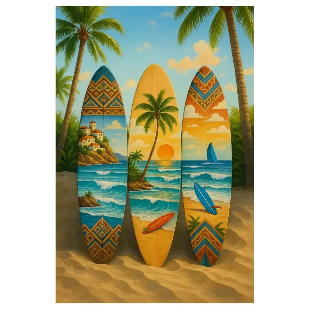 TOALLA PLAYA MICROFIBRA 90X170 07884 TABLA SURF SUN & SURF