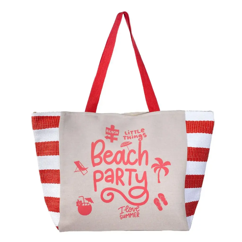 BOLSO PLAYA JUTE 07710 BEACH CORAL SUN & SURF