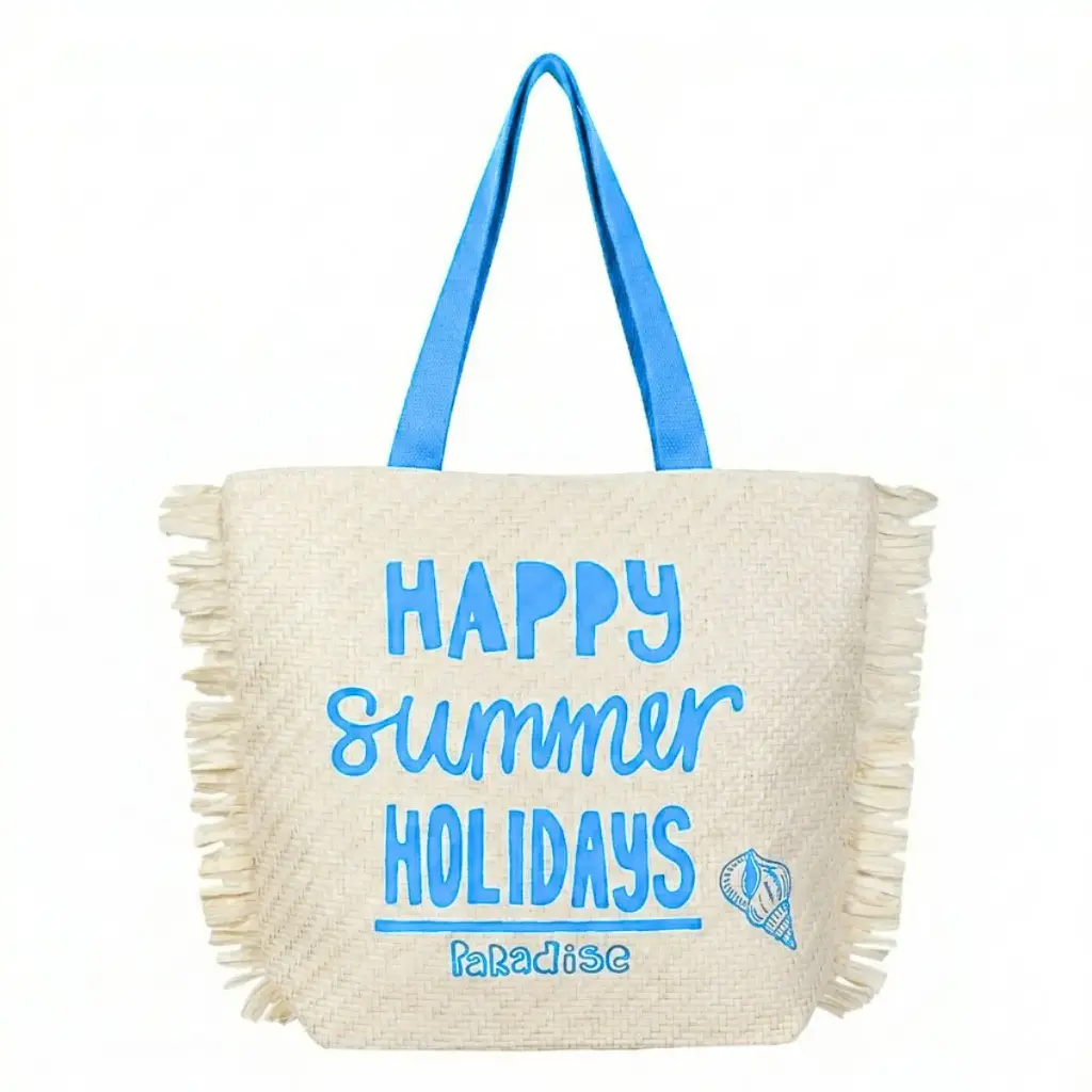 BOLSO PLAYA JUTE 07709 HAPPY AZUL SUN & SURF