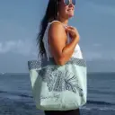 BOLSO PLAYA ESTAMPADO CARACOLA 07721 50X35X14 AGUA SUN & SURF