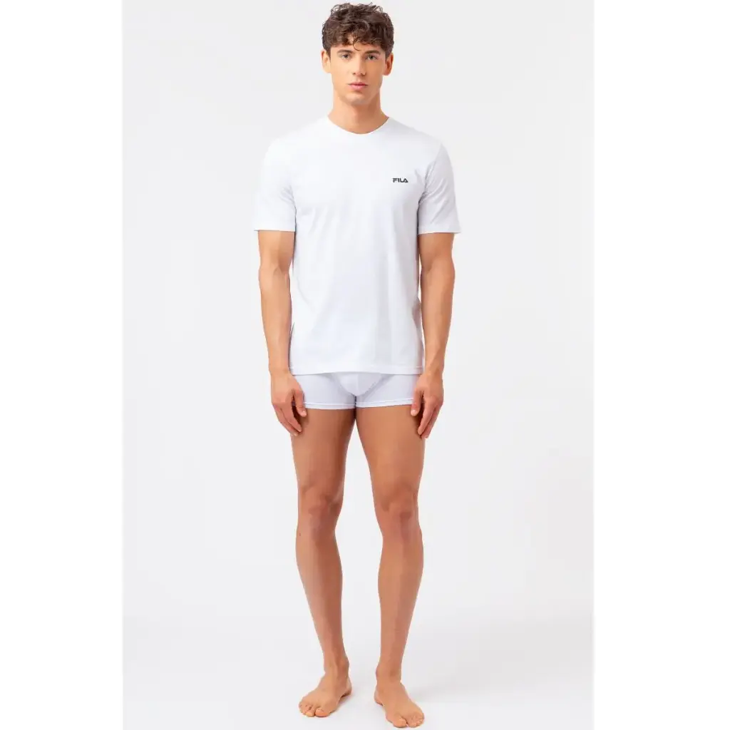 PACK 2 CAMISETAS M/C RED LOGO FU5053/2 BLANCO FILA