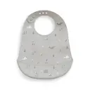 BABERO SILICONA ESTAMPADDO MODELO FOREST GRIS PETROLEO INTERBABY