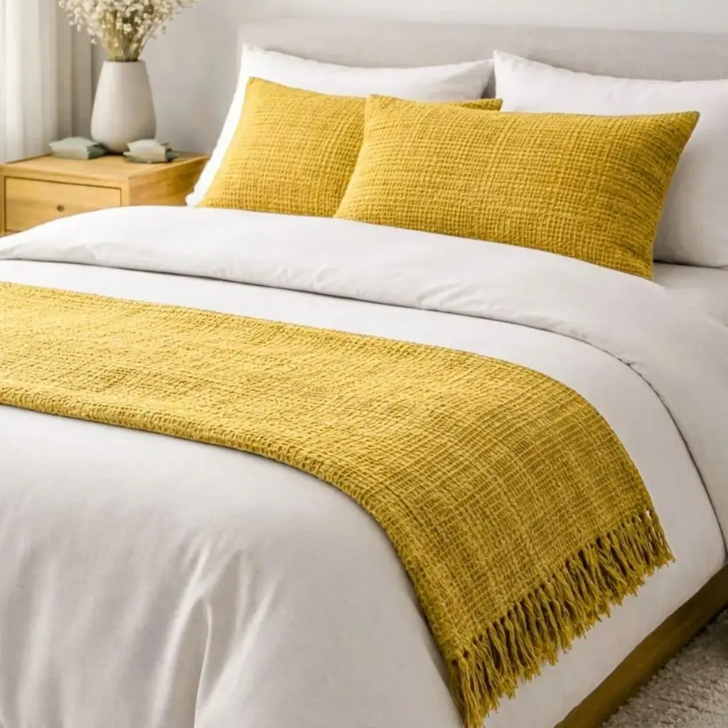 PIE DE CAMA KANSAS 130X200 MOSTAZA ATENAS 