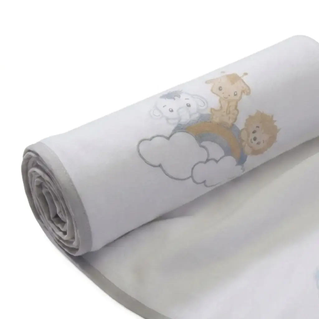 GASA PUNTO ESTAMPADA 53X63 11113 GRIS GAMBERRITOS