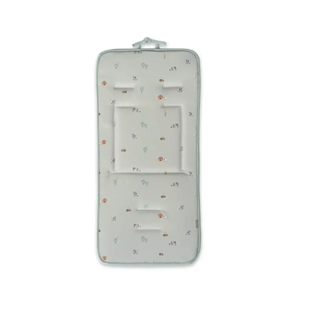 COLCHONETA REVERSIBLE MODELO GRANJA KOALA VERDE INTERBABY