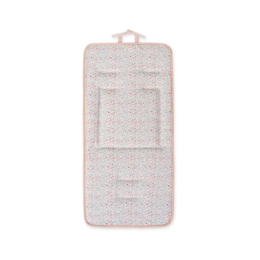 COLCHONETA REVERSIBLE MODELO PETALOS FLORES ROSA INTERBBAY