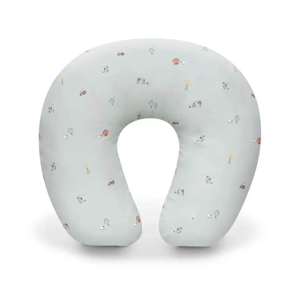 ALMOHADA LACTANCIA MODELO GRANJA KOALA VERDE INTERBABY
