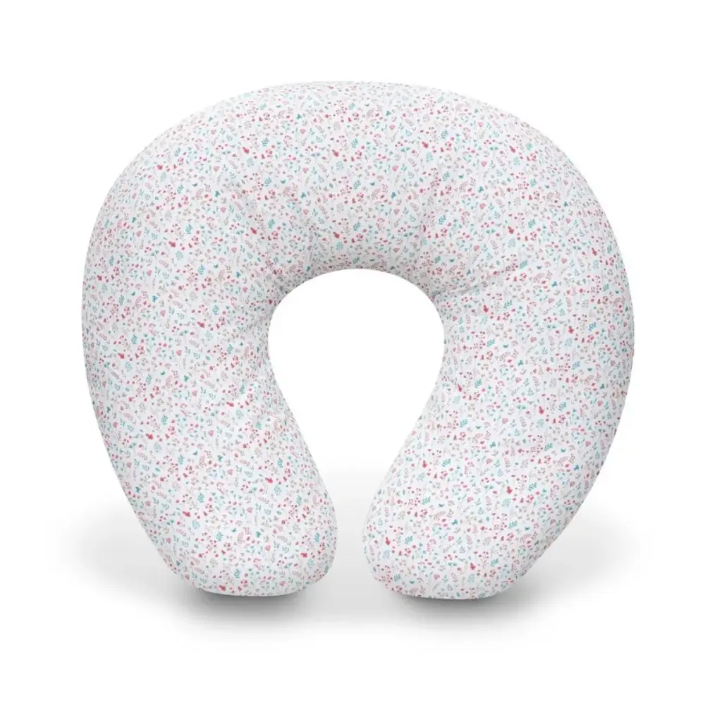 ALMOHADA LACTANCIA MODELO PETALOS FLORES ROSA INTERBABY