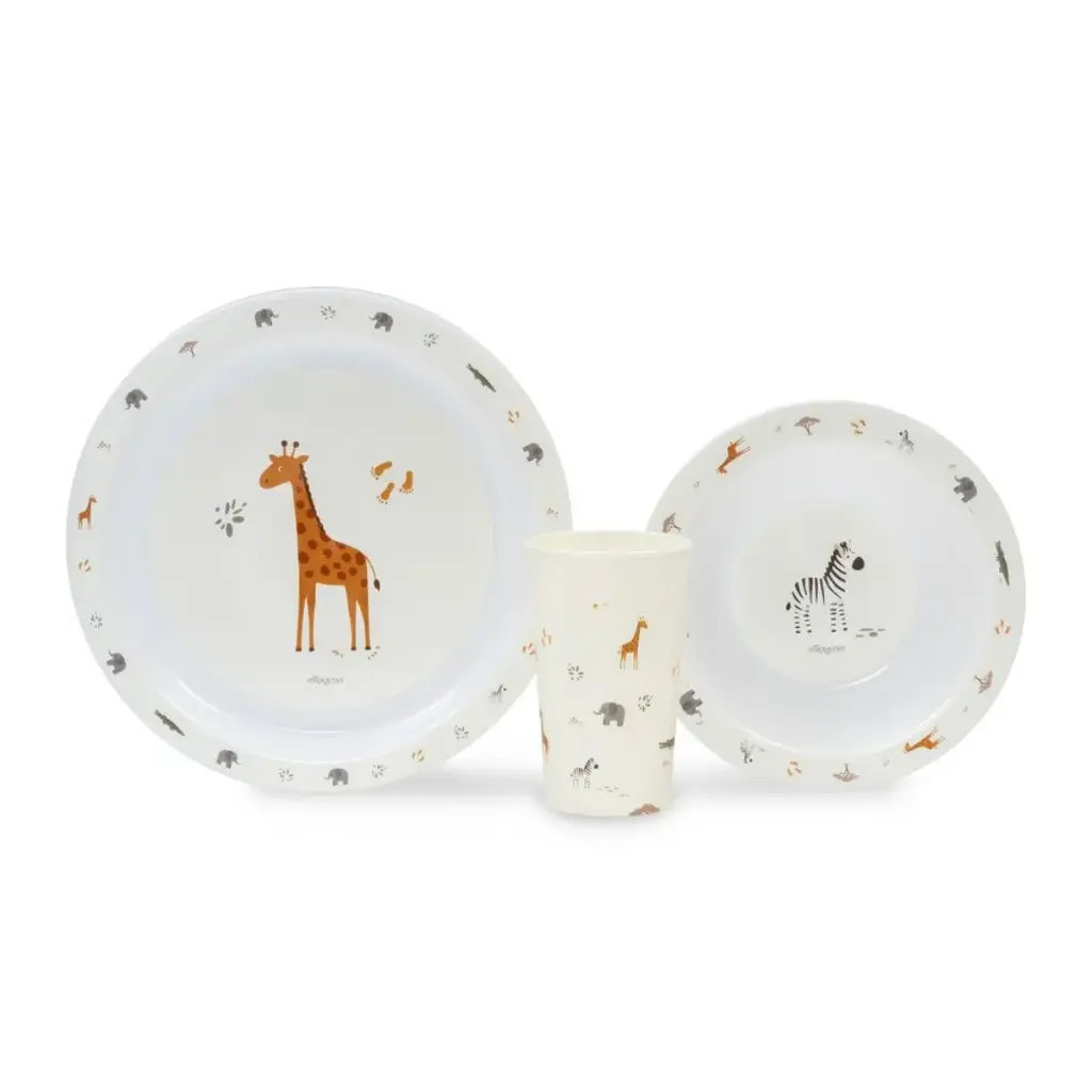 SET VAJILLA 3 PIEZAS MODELO SAVANNA BEIGE INTERBABY