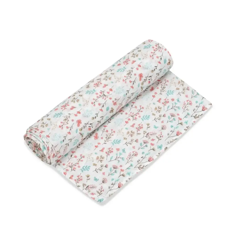 MUSELINA 120 x 120 MODELO PETALOS BLANCO INTERBABY