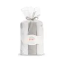 GASAS 80X80 PACK3 MODELO CONEJITOS ESTRELLAS GRIS INTERBABY
