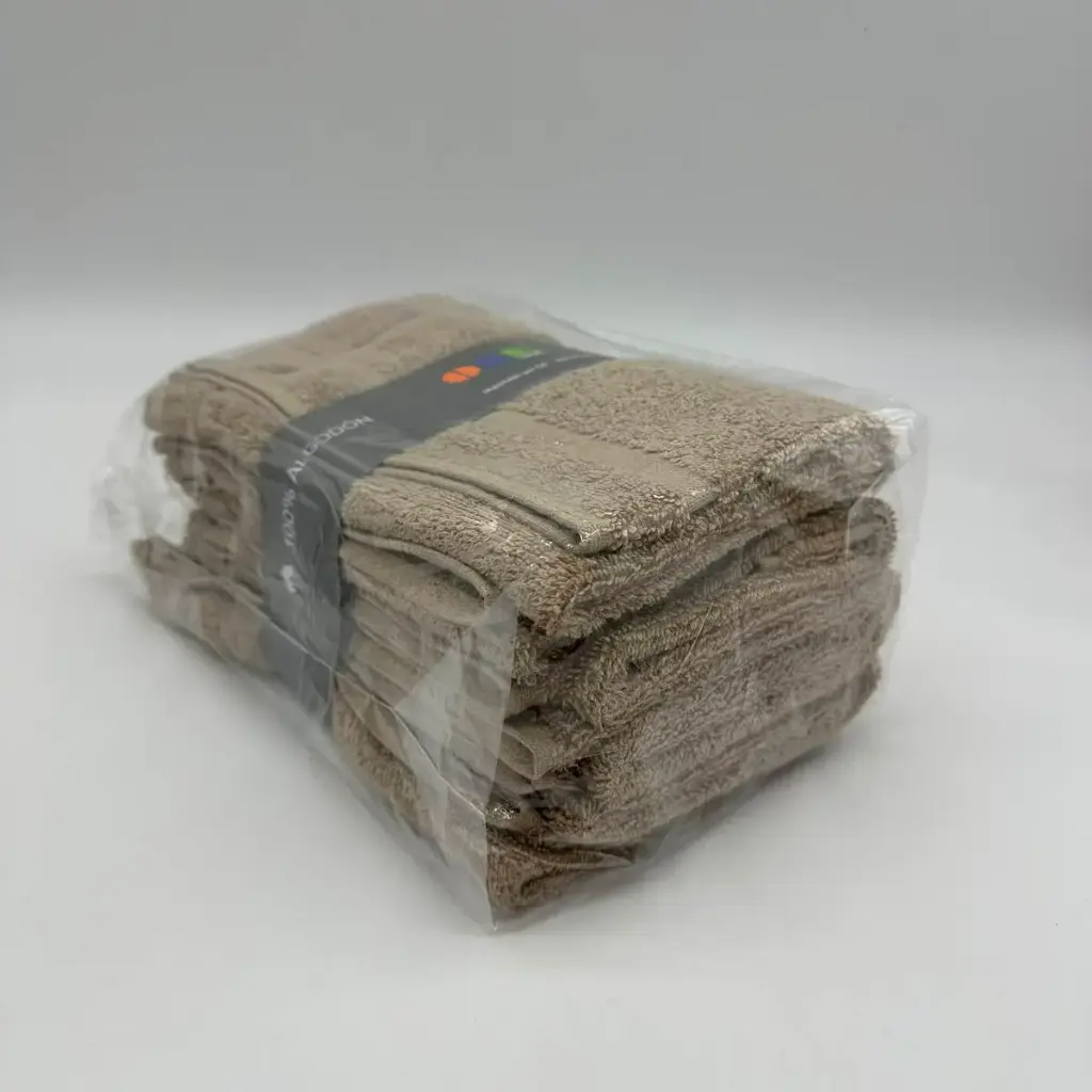 PAÑOS DE COCINA RIZO PACK 6 ALGODON TAUPE ONE LIVING    