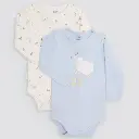 BODY BEBÉ MANGA LARGA 25638 PACK DE 2 YSABEL MORA  