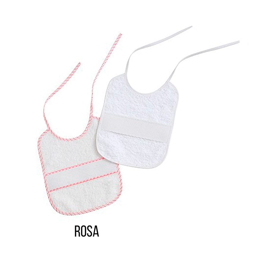 BABERO PUNTO CRUZ 42 BLANCO/ROSA INTERBABY