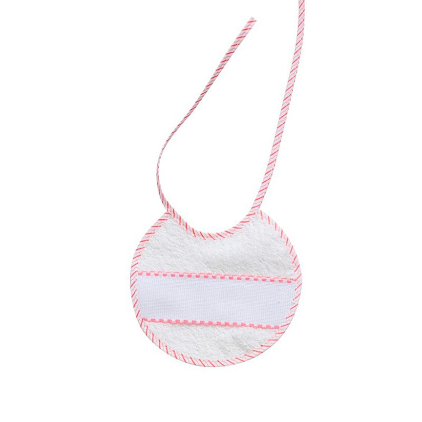 BABERO PUNTO CRUZ REF 40 BLANCO/ROSA INTERBABY
