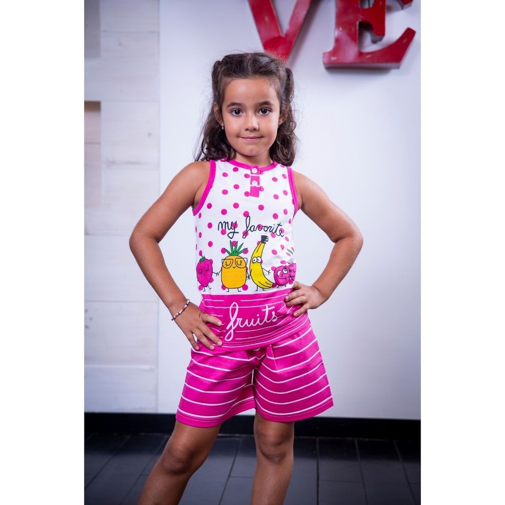 PIJAMA NIÑA TIRANTES TUTIFRUTI 214003 MUSLHER