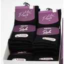 PACK 12 CALCETINES MUJER ALGODON RULO 3498 NEGRO POSETS