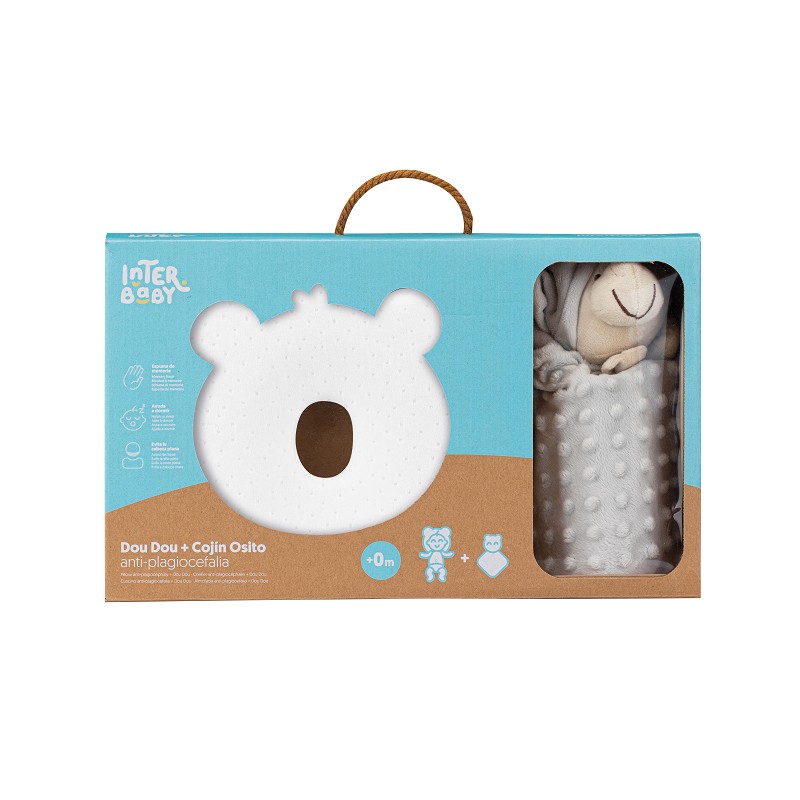 SET COJIN ANTIPLAGOCEFALIA+DOU DOU GRIS INTERBABY