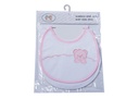 PACK 2 BABEROS PARA BORDAR 9802 BLANCO-ROSA GAMBERRITOS