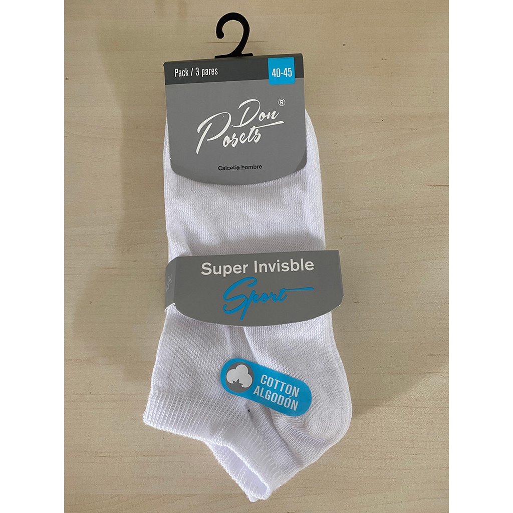 CALCETIN INVISIBLE HOMBRE 313 BLANCO POSETS