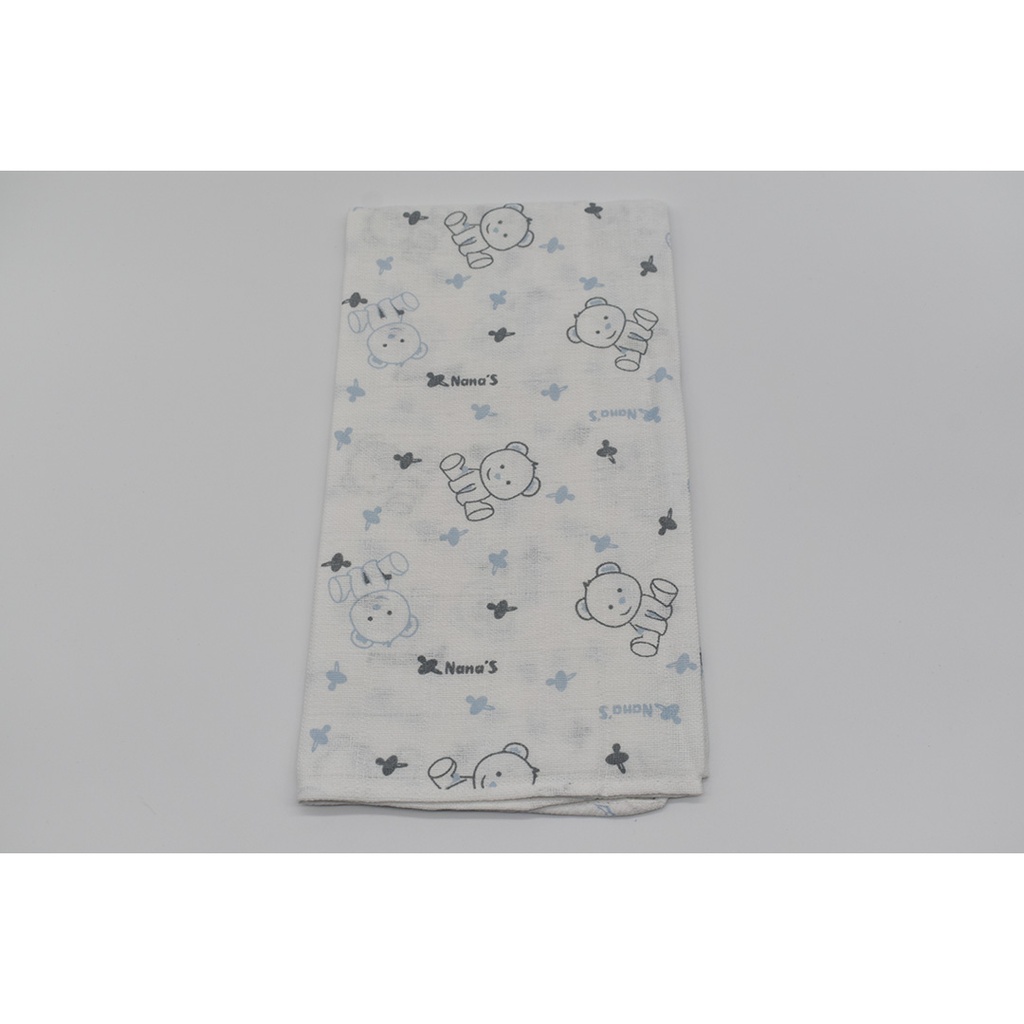 PACK 12 GASAS ESTAMPADAS 70X70 REF 204 DIBUJO 0107 AZUL NANAS