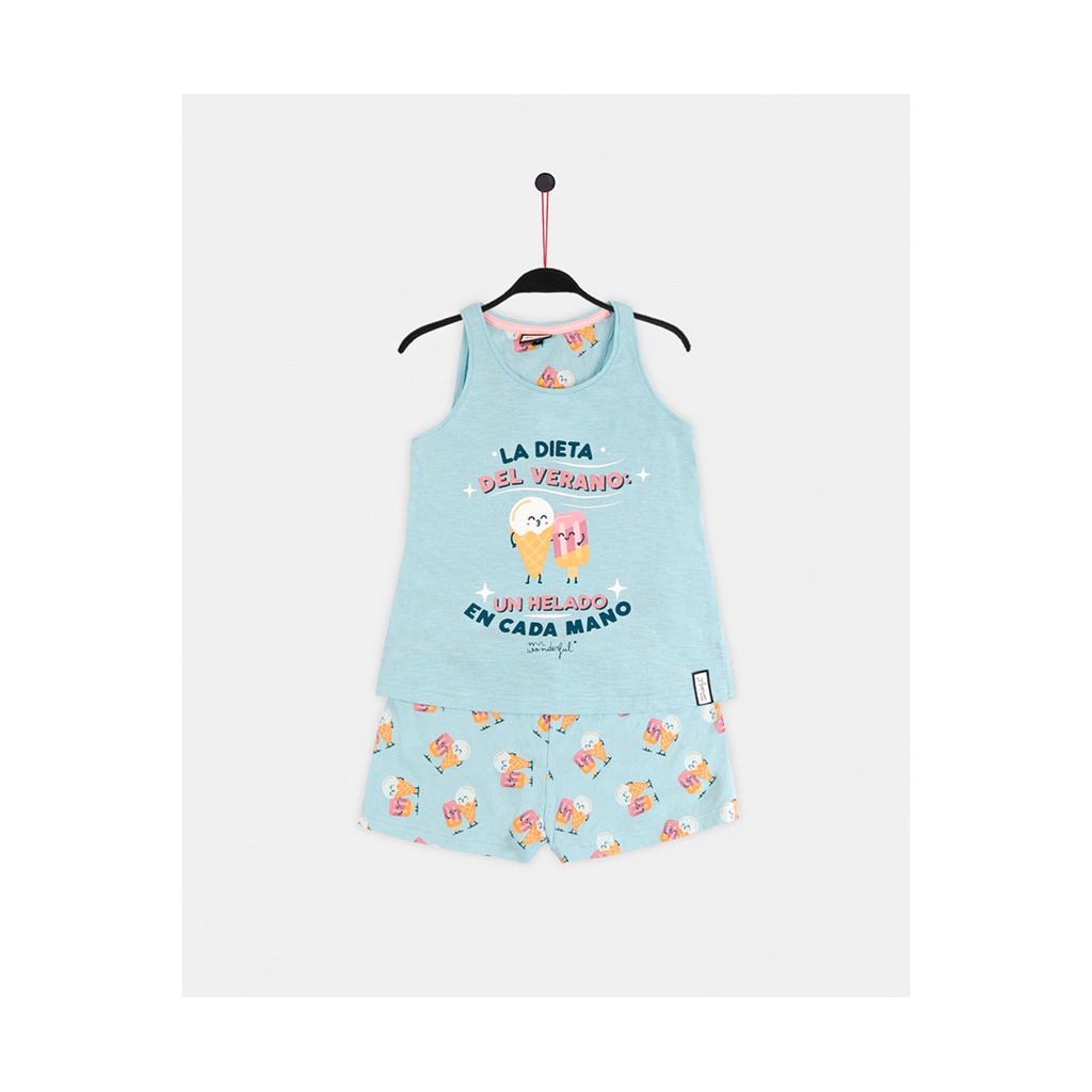 PIJAMA TWEEN CHICA LA DIETA DEL VERANO 56737 MR WONDERFUL