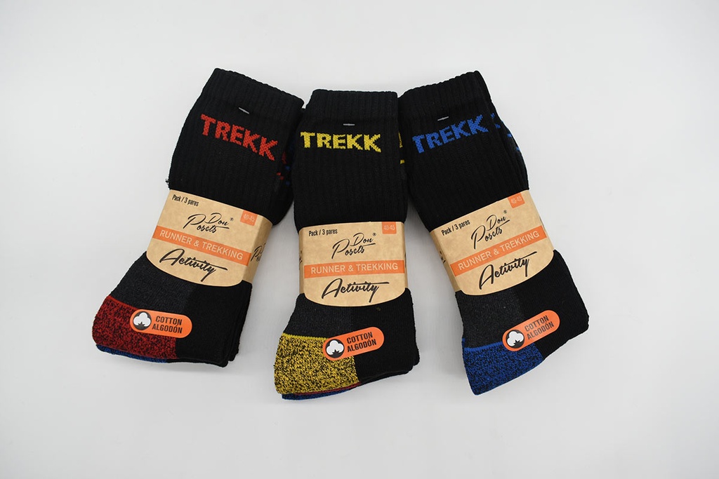 PACK 12 CALCETINES TREKKING 531 NEGRO POSETS