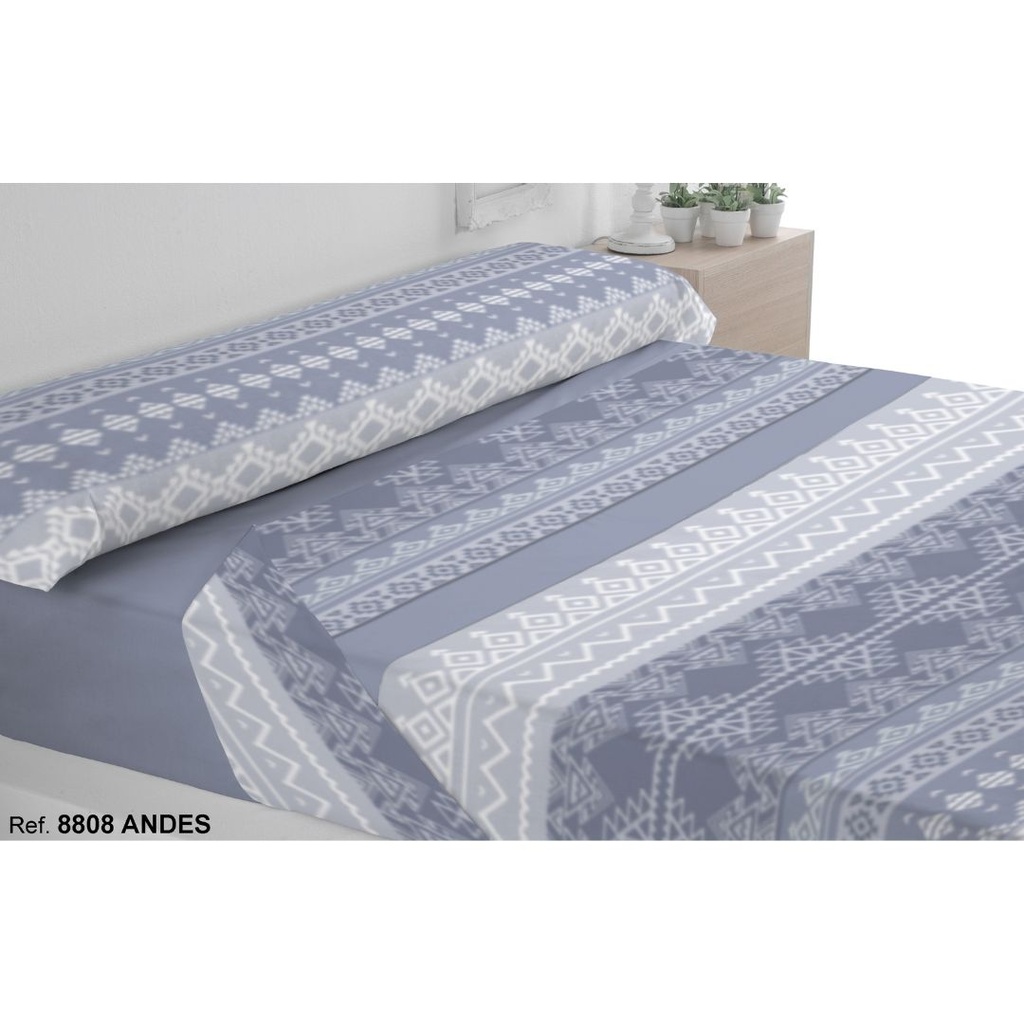 JUEGO SABANAS SEDALINA ANDES AZUL TROVADOR