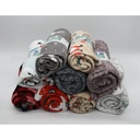 MANTA PLAID CORAL COLORES ESTAMPADOS 130X160 SURTIDO