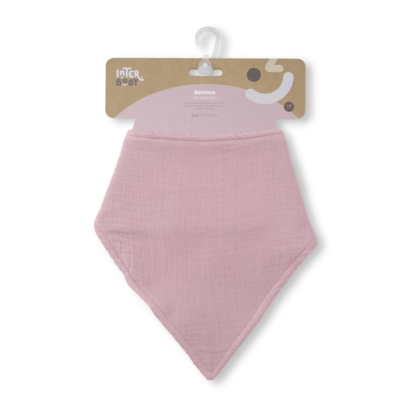 BABERO BAMBU BANDANA 00310-66 ROSA MAQUILLAJE INTERBABY