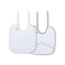 PACK 2 BABEROS R3 C-18 BLANCO-GRIS INTERBABY