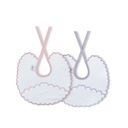 PACK 2 BABEROS R3 R-77 ROSA-GRIS INTERBABY