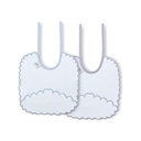 PACK 2 BABEROS R3 C-92 AZUL-GRIS INTERBABY